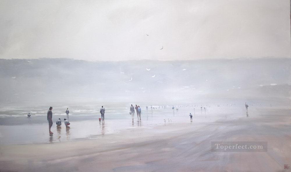 amartillar niebla paisaje marino abstracto Pintura al óleo